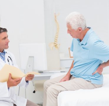 physician with patient
