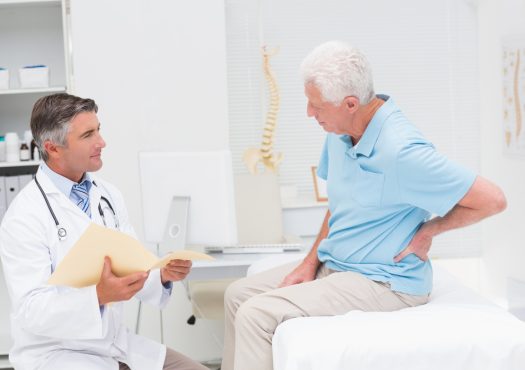 physician with patient