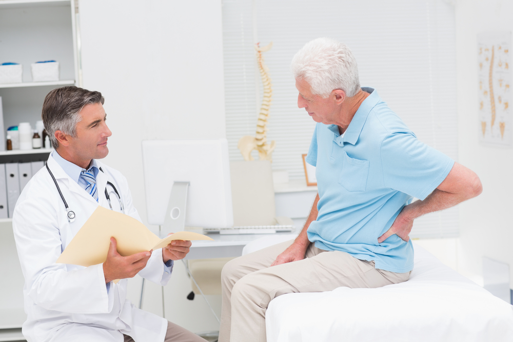 physician with patient